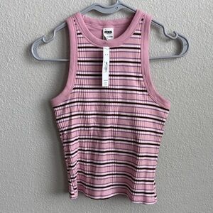 PINK Victoria's Secret Multi Rib High Neck Tank sz Small NWT